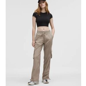 Lululemon New Dance Studio Relaxed Cargo Pants Size XL Warm Ash Grey Full Length